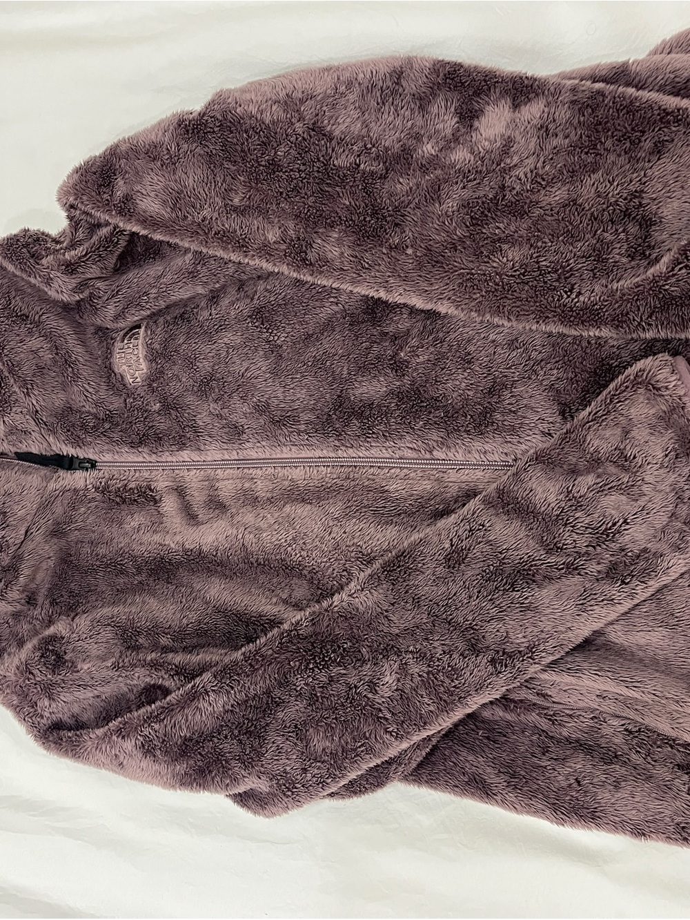 The north face Plush Full-Zip Teddy Jacket in purple